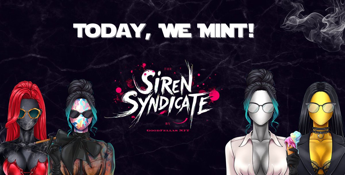 The GoodFellas (@goodfellasnft) on Twitter photo ๐ฅ ITโS MINT DAY! ๐โ๏ธ
After months of work, the Sirens are finally here โ 90 hand-crafted pieces, brand-new traits, and 2 exclusive 1/1s. ๐จโจ
Weโre going live on X Spaces 10 minutes early โ be there and letโs make this drop unforgettable. ๐
And who knowsโฆ there might just ๐ฅ ITโS MINT DAY! ๐โ๏ธ
After months of work, the Sirens are finally here โ 90 hand-crafted pieces, brand-new traits, and 2 exclusive 1/1s. ๐จโจ
Weโre going live on X Spaces 10 minutes early โ be there and letโs make this drop unforgettable. ๐
And who knowsโฆ there might just