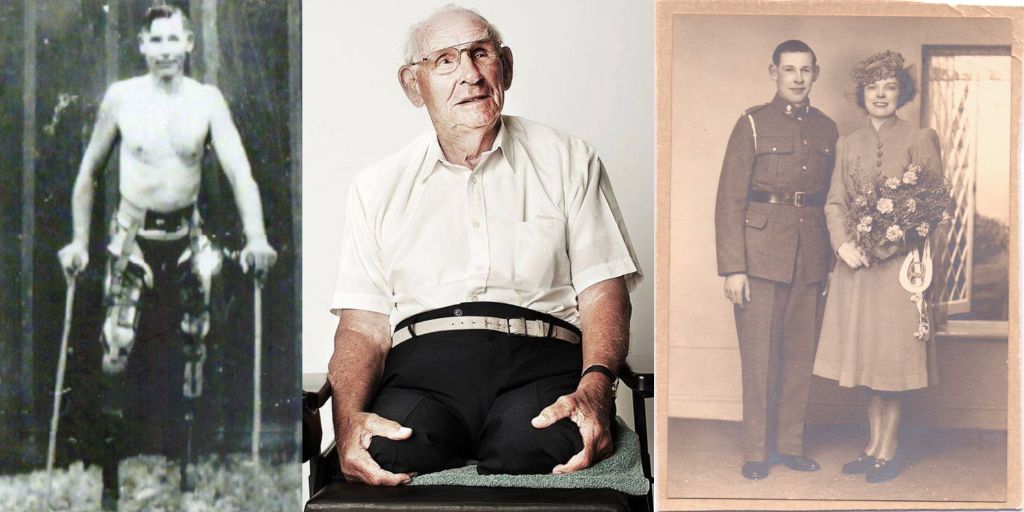 At just 22, John Booth was taken as a PoW in Singapore. He survived double leg amputation without anaesthetic, returned home, raised a family, and walked on prosthetics for 70 years. A proud Blesma Member from 1946 until his passing in 2016. 

#VJDay80 #NeverForgotten