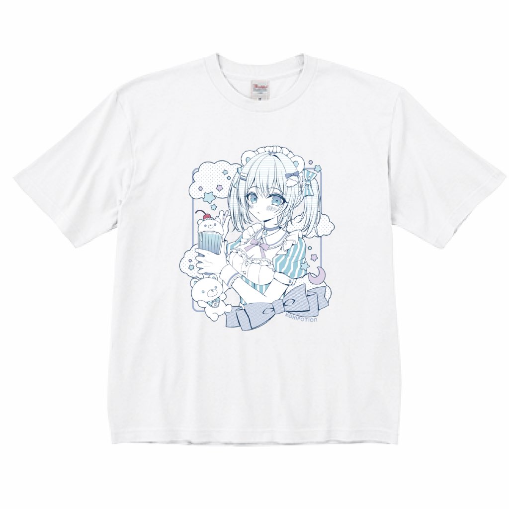 「サイズ感の参考に新作のビッグシルエットTシャツの着用画像載せておきます 身長16」|小日向ほしみのイラスト