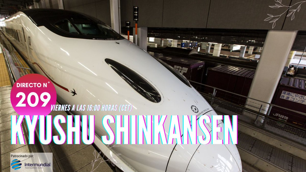 Japonismo's tweet photo. Esta tarde estaremos en directo en YouTube, como siempre con el apoyo de Intermundial, para un nuevo #FunWithTrains en el que hablaremos de la línea Kyushu Shinkansen y cómo usarla para explorar Kyushu.
🔔 https://t.co/0fad5djSEO
A las 16:00 CET https://t.co/7XHPA6ClvY