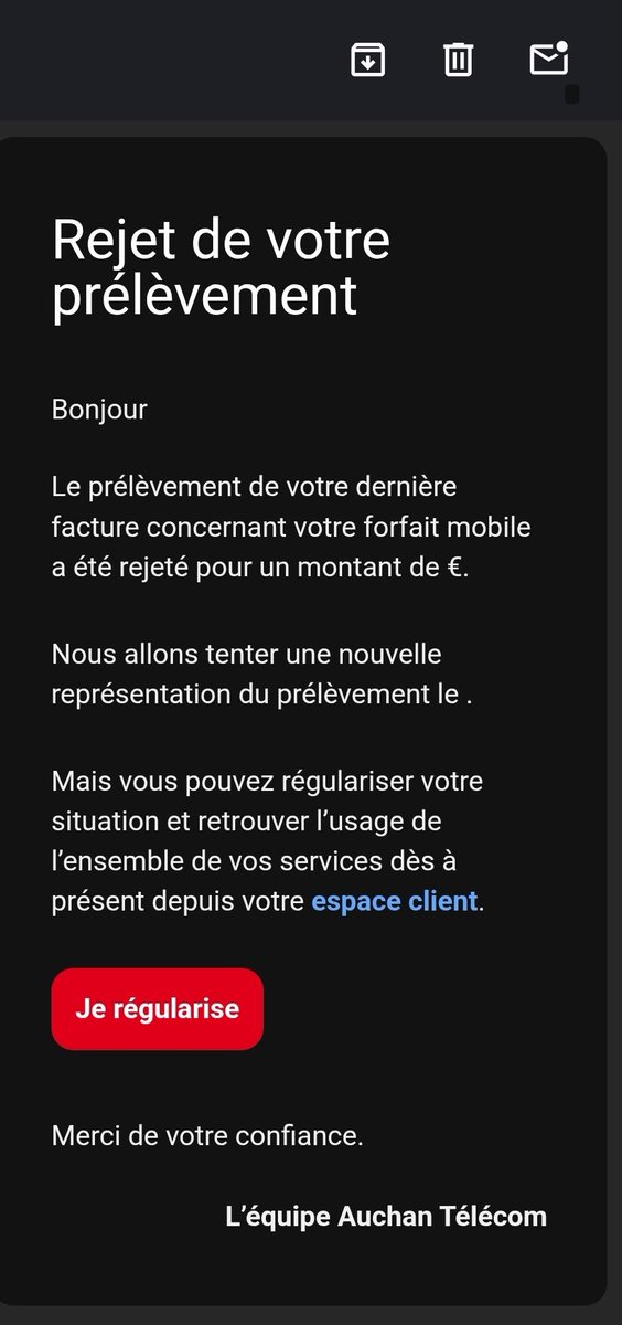 CreatisJ24318's tweet photo. @bouyguestelecom franchement +5 ans que je ne suis plus client chez vous et vous avez gardé mes donnees qui se sont fait pirater ! @CNIL c est honteux ! 1 sms et 2 mails tres bien fait sans compter les appels merci ! https://t.co/D2bswOpDmc