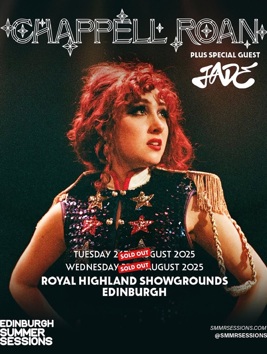 JADE will open for Chappell Roan at her upcoming shows in Scotland.