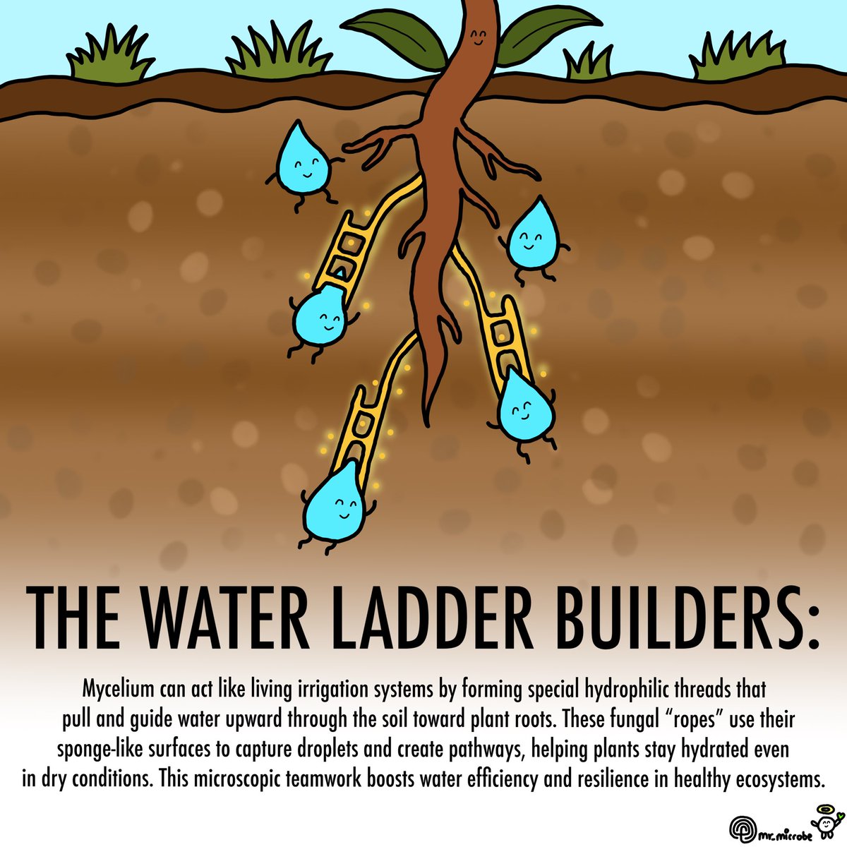 mrmicrobe44's tweet photo. Daily art challenge day #947,

Soil Water Ladders 🌱✨💧

#soilscience #fungifacts #regenerativeagriculture #mycologylove #microbemagic #soilhealthmatters #undergroundworld #myceliummagic #permaculturelife #fungilove #regenerativefarming #soilbiology #mycorrhizal #ecologyart https://t.co/ySU6lJ8UuR