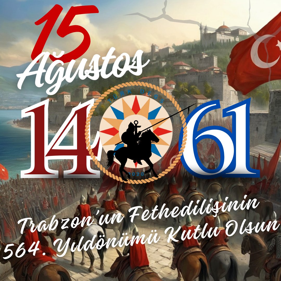 🔴 Tiberan Türkleri tarafından M.Ö. 2200’de kurulan Trabzon'un Fatih Sultan Mehmet tarafından son kez Türk yurdu yapılışının 564. yıldönümü kutlu olsun!