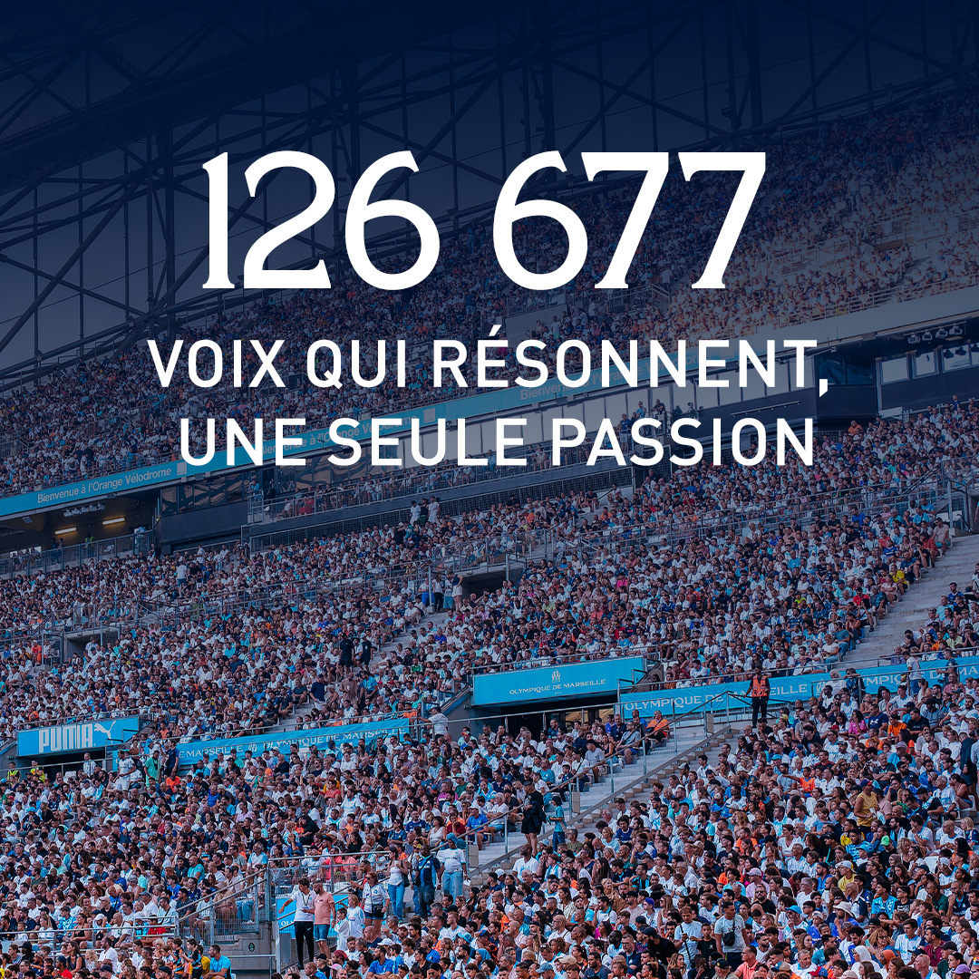 Olympique de Marseille (@om_officiel) on Twitter photo Deux matchs amicaux, ๐๐๐ ๐๐๐ ๐ฌ๐ฎ๐ฉ๐ฉ๐จ๐ซ๐ญ๐๐ซ๐ฌ ๐ฉ๐ซ๐ฬ๐ฌ๐๐ง๐ญ๐ฌ. ๐
Une affluence historique pour une prรฉparatoire estivale de lโOM ร l'<a href="/orangevelodrome/">Orange Vรฉlodrome ๐ก</a> ! ๐๏ธ
Un record en Europe depuis 10 ans. ๐
Merci pour votre passion, votre รฉnergie et votre soutien sans faille Deux matchs amicaux, ๐๐๐ ๐๐๐ ๐ฌ๐ฎ๐ฉ๐ฉ๐จ๐ซ๐ญ๐๐ซ๐ฌ ๐ฉ๐ซ๐ฬ๐ฌ๐๐ง๐ญ๐ฌ. ๐
Une affluence historique pour une prรฉparatoire estivale de lโOM ร l'<a href="/orangevelodrome/">Orange Vรฉlodrome ๐ก</a> ! ๐๏ธ
Un record en Europe depuis 10 ans. ๐
Merci pour votre passion, votre รฉnergie et votre soutien sans faille