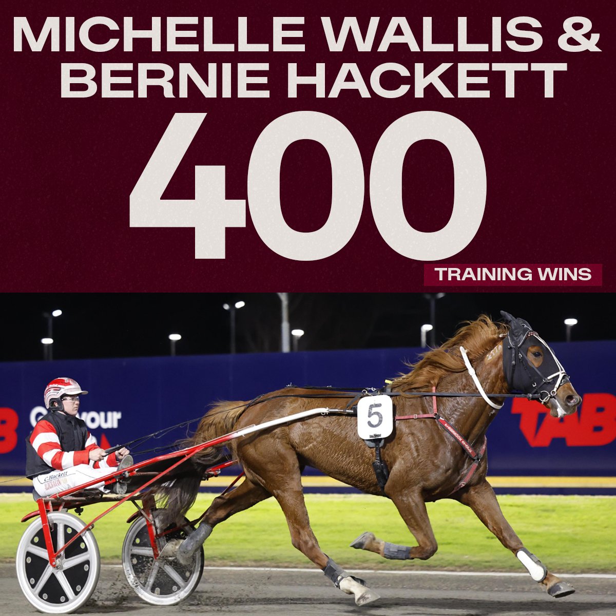 They went to the races tonight on 398 training wins in their partnership and after wins with Mady Mary and Belle Neige they have trained 400 winners together!!

Fittingly,  daughter Crystal Hackett did the steering on both runners to bring up the milestone! 

Congratulations!