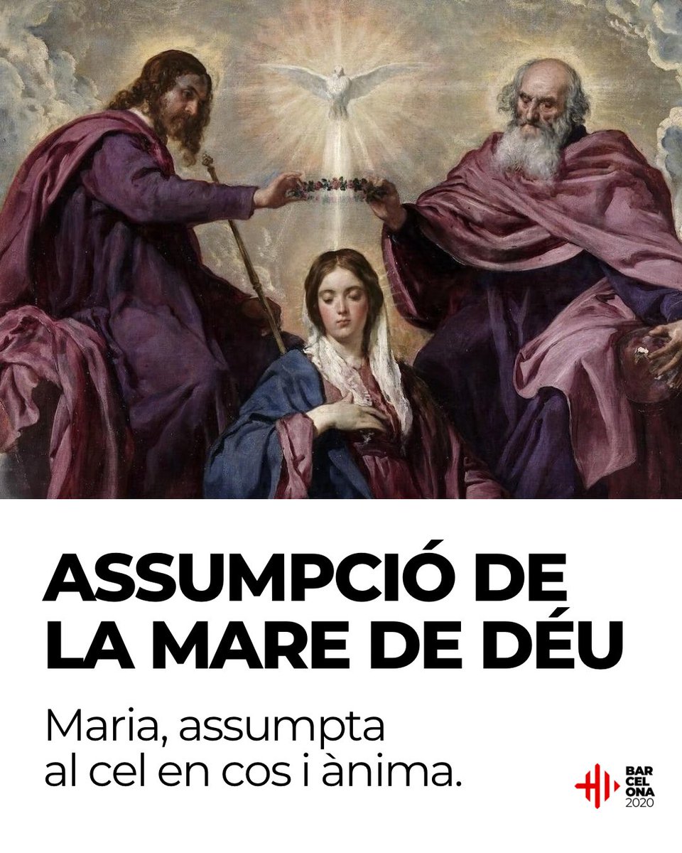 Avui celebrem la Solemnitat de l’Assumpció al cel, en cos i ànima, de la Mare de Déu. 

Moltes felicitats a totes les Maries i Mariones!