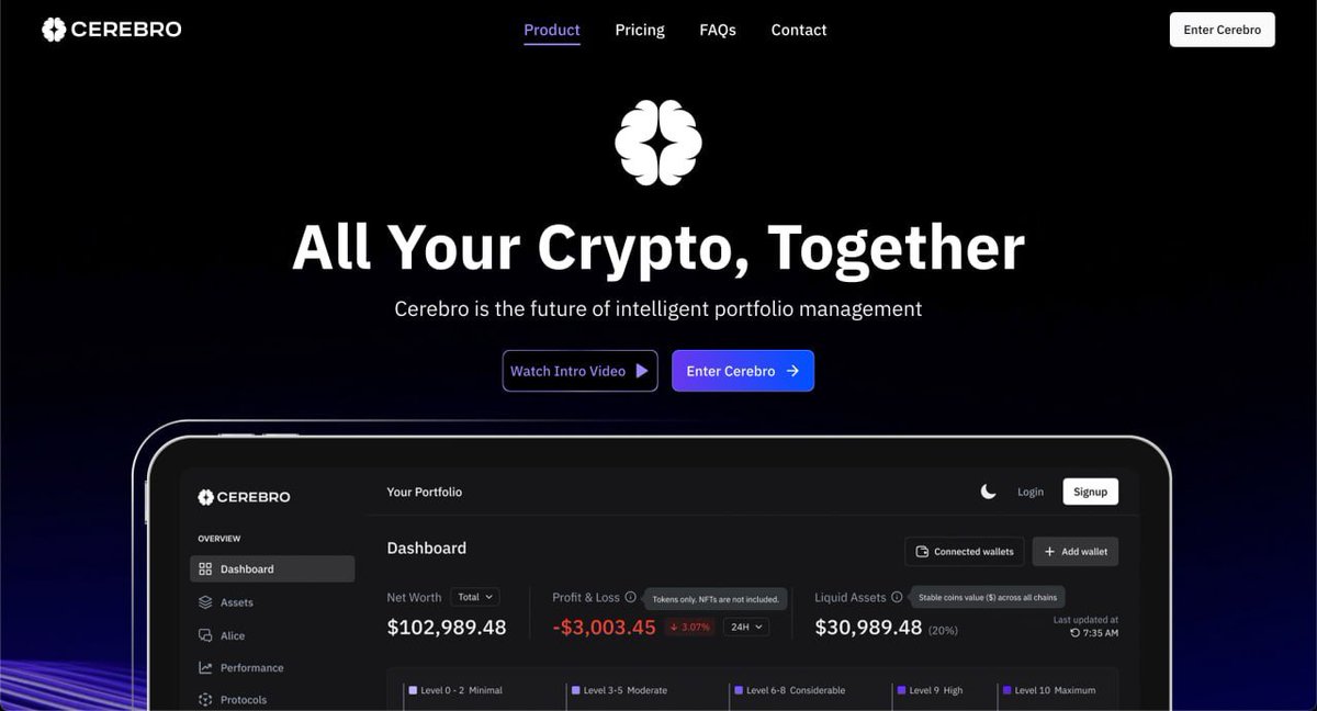 mandjiikPRMR's tweet photo. Yesterday I came across a platform like @cerebro_hq , using it I noticed how easy it is to track your assets

It will even help you invest somewhere so that you are 100% in +

Also, if you take an active part in the development of the platform, you will be able to get pebbles of different colors, for which you will later receive something interesting)

So don't hesitate and register on this platform

Here is the link to the platform, register via Twitter:
https://t.co/jdknn4Khdc