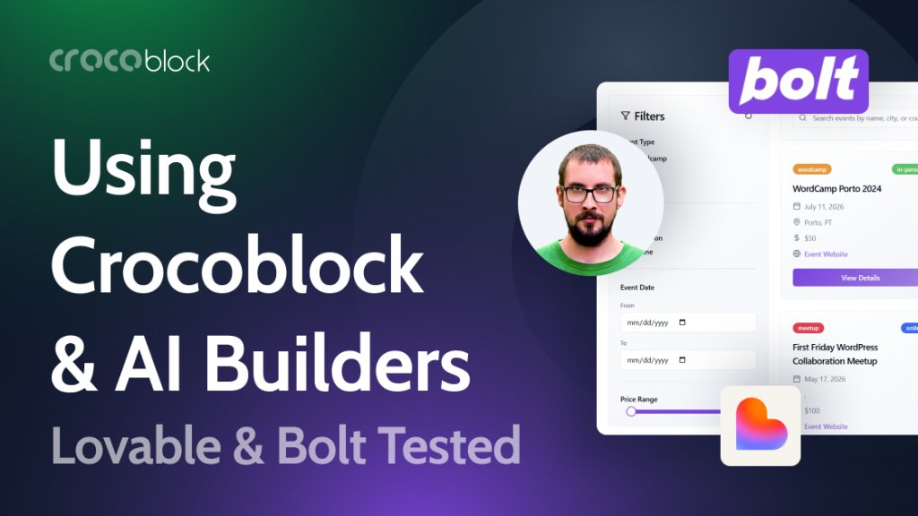 MRcrocoblock's tweet image. Your AI site is missing something — #JetPlugins!
#AI builds the look. Crocoblock makes it work.

⚡ Real data from #WordPress
⚡ #Dynamic products, listings, filters
⚡ #Forms that talk to your dashboard
⚡ Instant launch. Zero code.

Full story → out.crocoblock.com/41EYBEF…