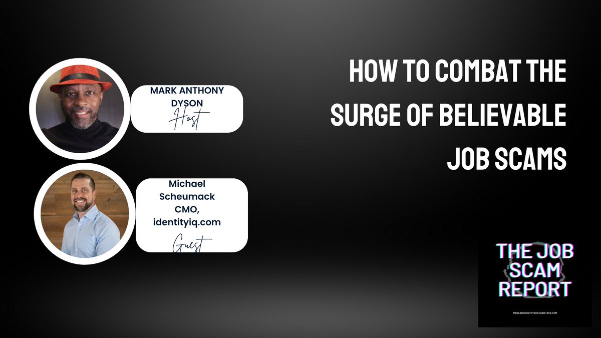 MarkADyson's tweet image. They prey on people’s emotions, such as stress, anxiety, and desperation.

They know the job news that’s trending to take advantage of those with “Layoff PTSD” and “Unemployment Fatigue.”

This episode addresses some of the job scammers’ behavior. 

podcasts.apple.com/us/podcast/how…