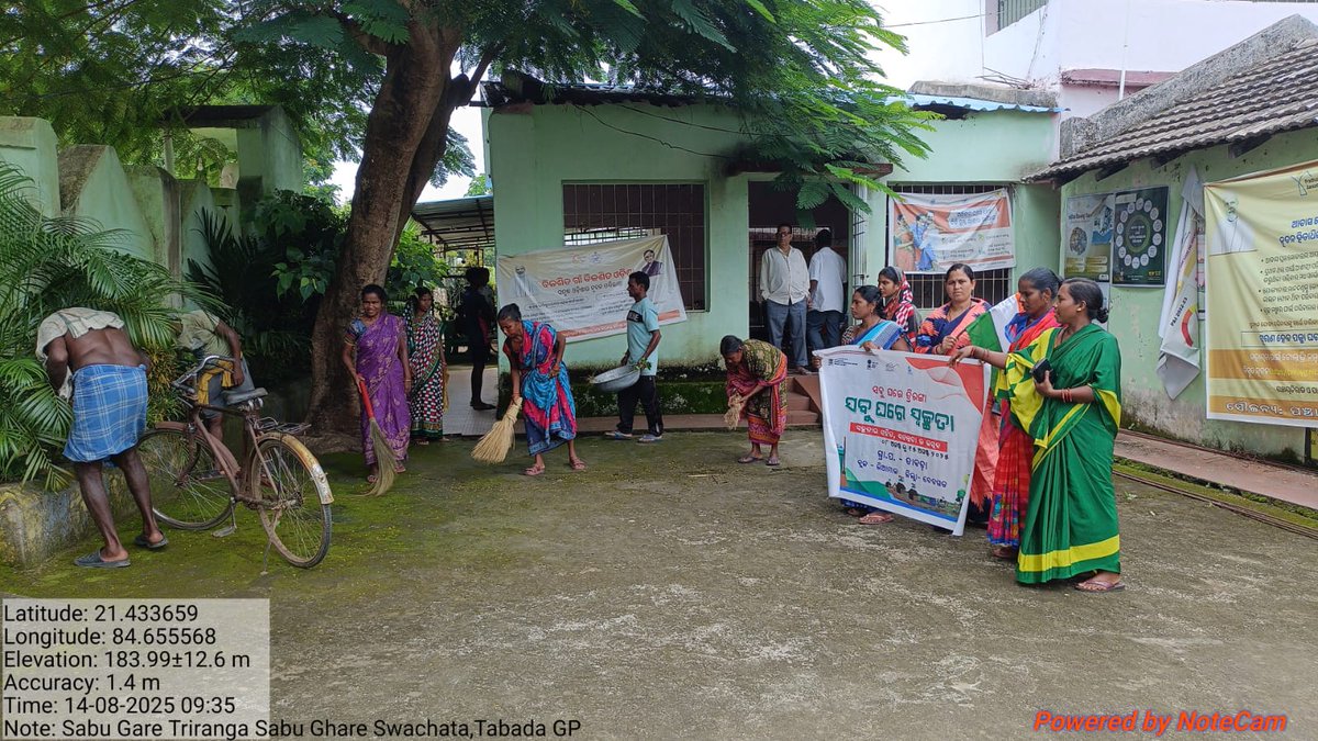 Zilla Parishad, Deogarh (@zp_deogarh) on Twitter photo Different activities carried out in Tabada GP of Reamal block on the occasion of Har Ghar Tiranga Har Ghar Swachhata Campaign 2025. #HarGharTiranga #HarGharSwachhata
<a href="/PRDeptOdisha/">Panchayati Raj and Drinking Water Department</a>
<a href="/MoJSDDWS/">Department of Drinking Water & Sanitation (#DDWS)</a>
<a href="/Deogarhdistadmn/">Collector Deogarh</a> Different activities carried out in Tabada GP of Reamal block on the occasion of Har Ghar Tiranga Har Ghar Swachhata Campaign 2025. #HarGharTiranga #HarGharSwachhata
<a href="/PRDeptOdisha/">Panchayati Raj and Drinking Water Department</a>
<a href="/MoJSDDWS/">Department of Drinking Water & Sanitation (#DDWS)</a>
<a href="/Deogarhdistadmn/">Collector Deogarh</a>