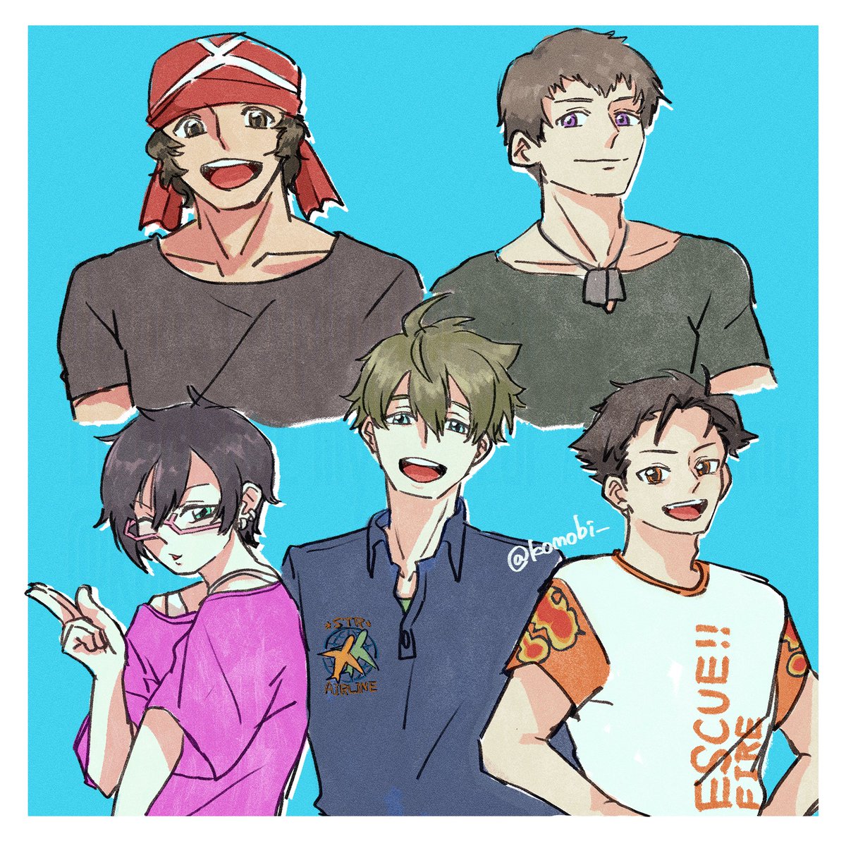 道流さん、信玄さん、四季さん、柏木さん、木村さん