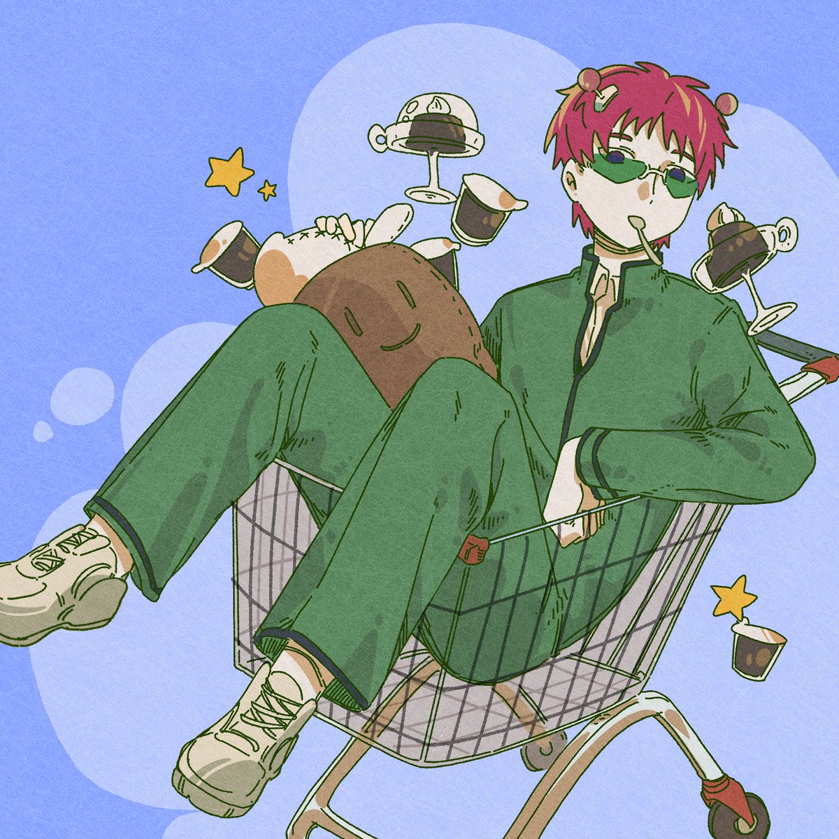 #斉Ψ #斉木楠雄のΨ難
☕🍮💕