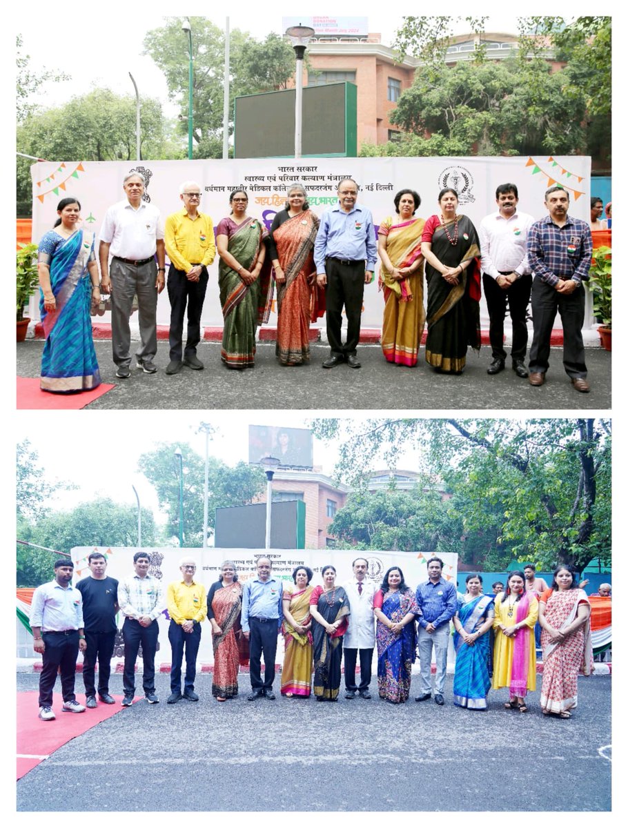 VMMC &amp; SJH celebrates Independence Day with pride! Director Dr. Sandeep Bansal honored meritorious employees for their exemplary services &amp; led our tree plantation drive for a greener tomorrow. Recognizing excellence, nurturing nature!  #TreePlantation