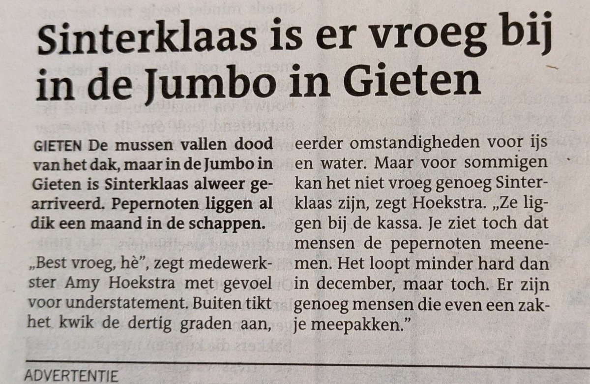 HertogHenkII's tweet photo. Dit is wel erg bekrompen. Alsof Sinterklaas het alleenrecht heeft op pepernoten
#dvhn https://t.co/zTB6Nk6skS