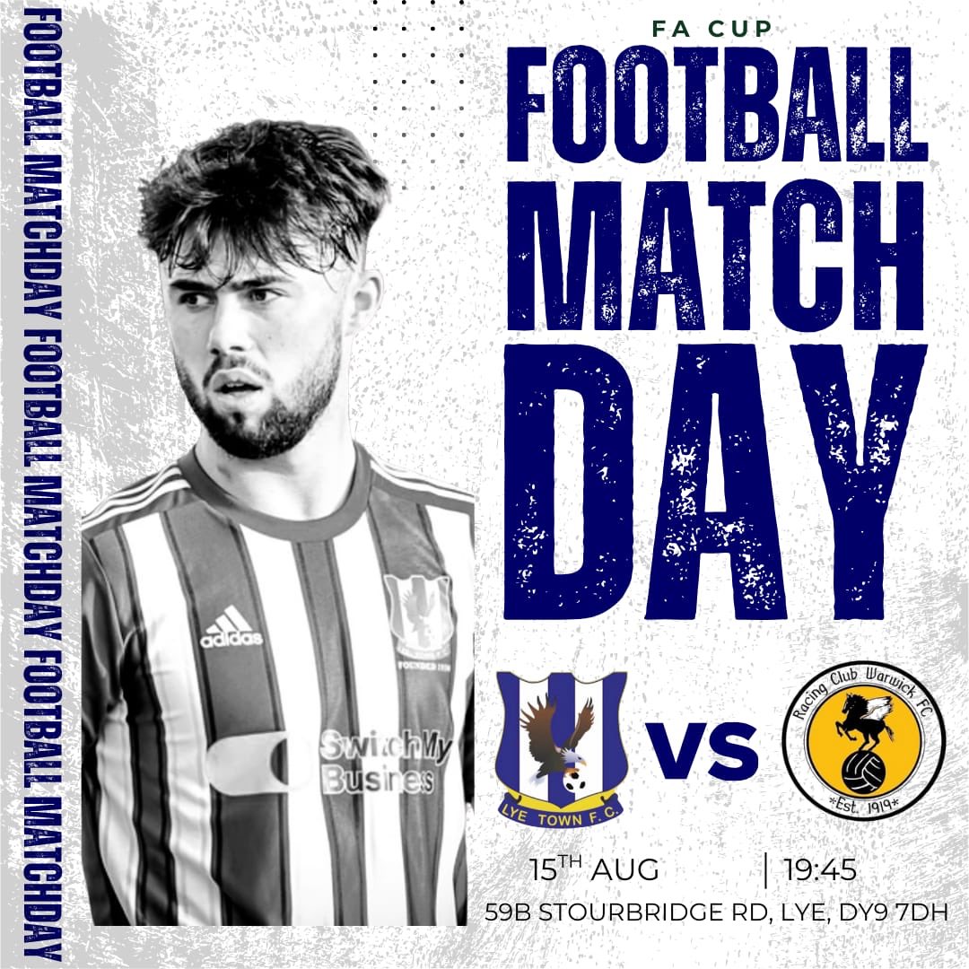 lyetownfc1930's tweet photo. ⚽️ MATCH DAY ⚽️
Tonight we host @RCWFC in the @EmiratesFACup 
Adults £10 | Conc £7 | U12’s Free
#UpTheFlyers 🦅 https://t.co/OhiOcmEwqE