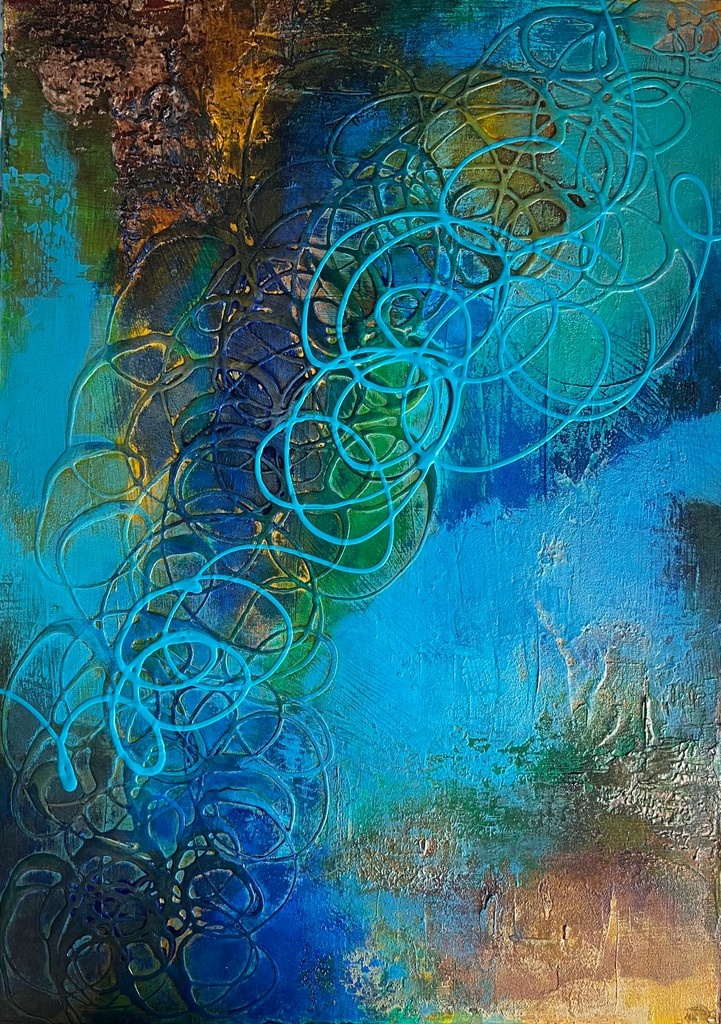 ArrivalGallery's tweet photo. 🎨 Meet NimsK — UK painter, Royal Academy exhibitor, 15+ years refining her craft.
💃 Music + dance in every brushstroke.
🖌 Bold colours. Big emotion.
#NimsKArt #ArrivalGallery #ContemporaryArt #ArtCollectors #AbstractArt https://t.co/yhY2v5aLUM