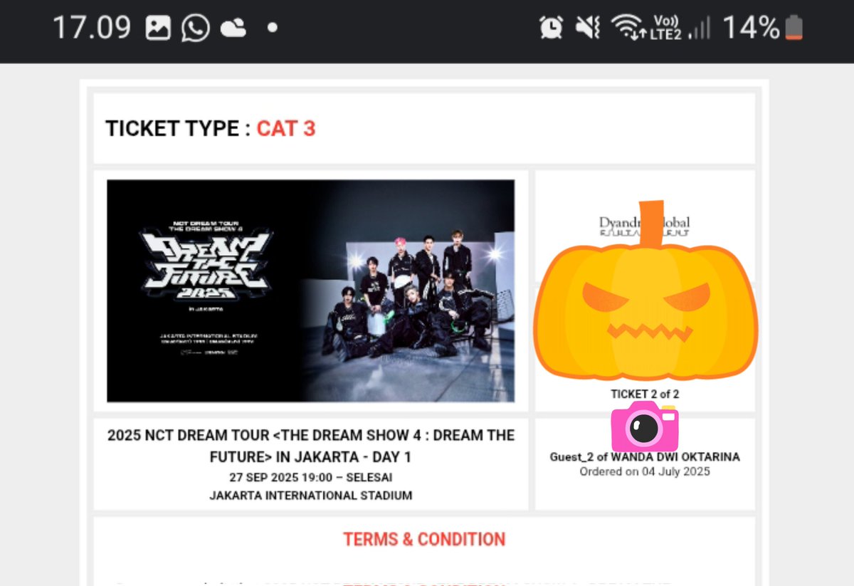 ultramantullll's tweet photo. WTS TDS 4 JAKARTA 
CAT 1 DAY 2 &amp; CAT 3 DAY 1

Open cicilan shopee sampai hari H atau all payment (DP di shopee)

- Ready 4 tiket pribadi atas namaku, diurus sampe tiket fisik,
- bisa shopee ada biaya admin.
- All proof ready (nama tiket, email, bukti TF). Boleh VC/COD
- No Scam! https://t.co/FTb9nyVneT