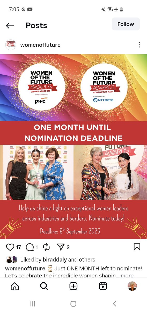 VickiTreadell's tweet image. #CallToAction
Just over 3 weeks to go!
awards.womenofthefuture.co.uk/uk/