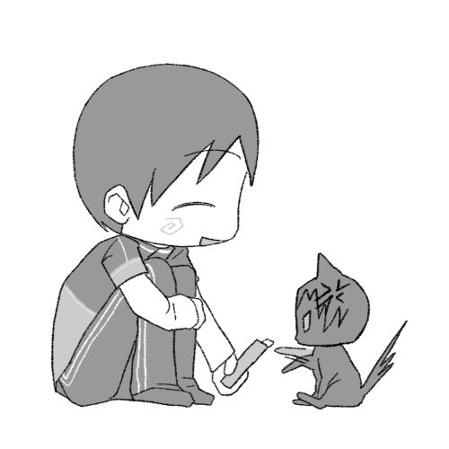 트친이 빵준 그려 줫어요ㅠㅠㅠㅠ ❤️💙