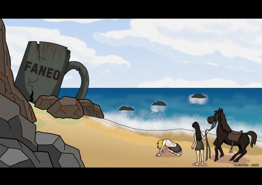 Hoy es el Día de la Taza! Histórico evento que tiene su continuidad en <a href="/FaneoEs/">Faneo</a>  , y en al que contribuyo con este dibujo, dedicado a los amantes del cine clásico 😁