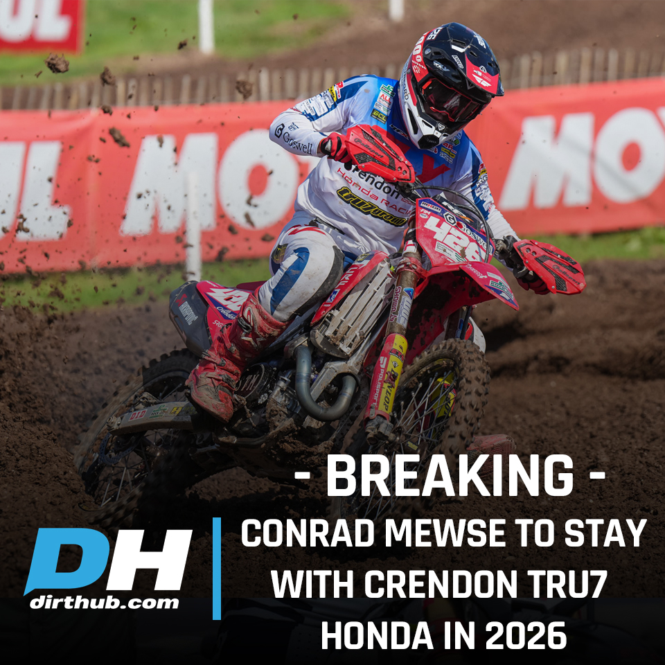 🚨 BREAKING: Conrad Mewse will be staying with the Crendon Tru7 Honda Racing team in 2026 as they name their full line-up...

👀 Read the Full story ➡ tinyurl.com/46hr9jn

They will also race in a new UK National Championship???

📸 Crendon Tru7 Honda

#mx #motocross #moto