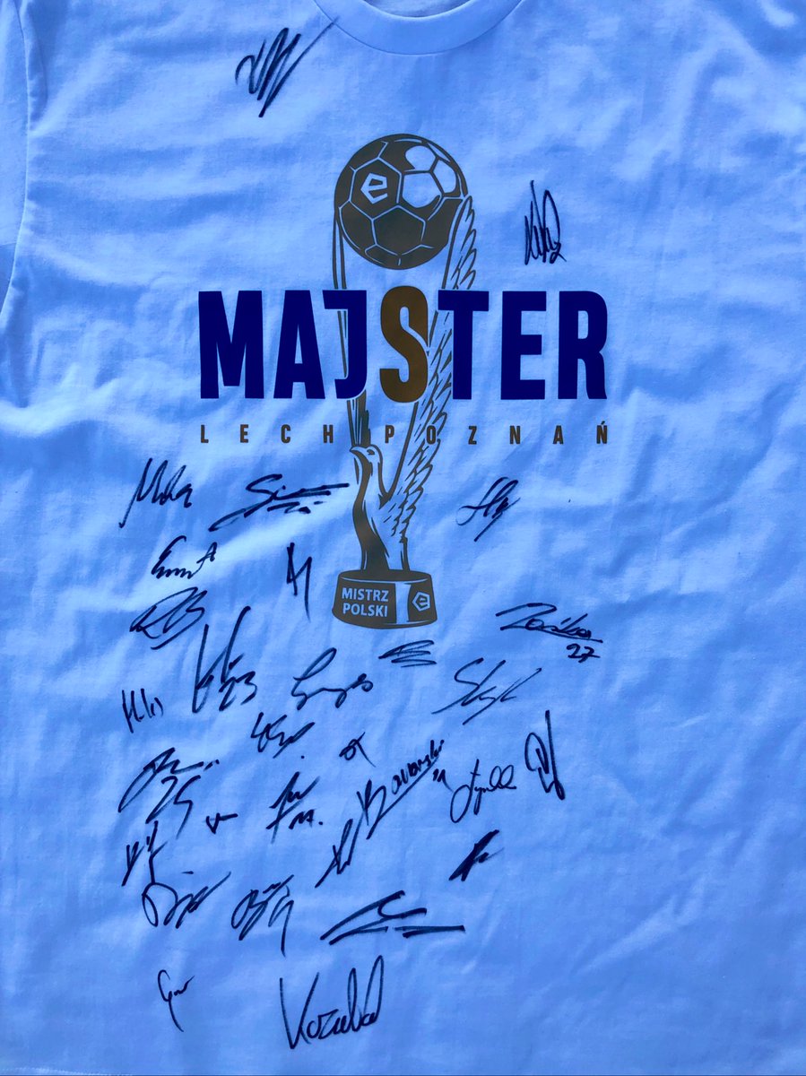 licytacjewlochu's tweet image. 📣Licytacja charytatywna nr 3‼️

🚨Koszulka Lecha Poznań z mistrzowskiej fety  w rozmiarze L‼️
Na koszulce autografy zawodników.

Cena wywoławcza - 100zł

Licytacja w komentarzach🫡

Termin do końca dnia  24.08.2025📅
Najwyższa kwota w komentarzu wygrywa 🤝
Proszę RT‼️