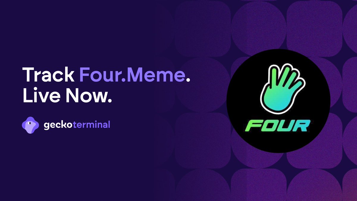 Four.Meme 토큰 추적을 위한 Gecko Terminal 발표
