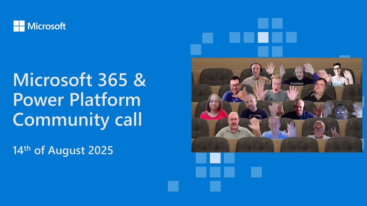 vesajuvonen's tweet photo. 💾 Recording of the #Microsoft365dev & #PowerPlatform call 14th of August
• The latest updates
• Focus this time on #SharePoint AI, #ListFormatting, and #PowerApps
• Presented by @Zerg00s, @thechriskent, and @davidwarnerII
...and more 🚀
📺 Watch → https://t.co/wvmDMloFPn https://t.co/7cNqKZPZyp