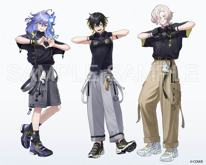 「ホロスターズ僕らの夏休み ~SUMMER VACATION!! ~」にて 水無世燐央さん、夜十神封魔さん、羽継烏有さんのビジュアルを担当させていただきました。素敵な機会をいただきありがとうございます。どうぞよろしくお願いいたします #スタバケ