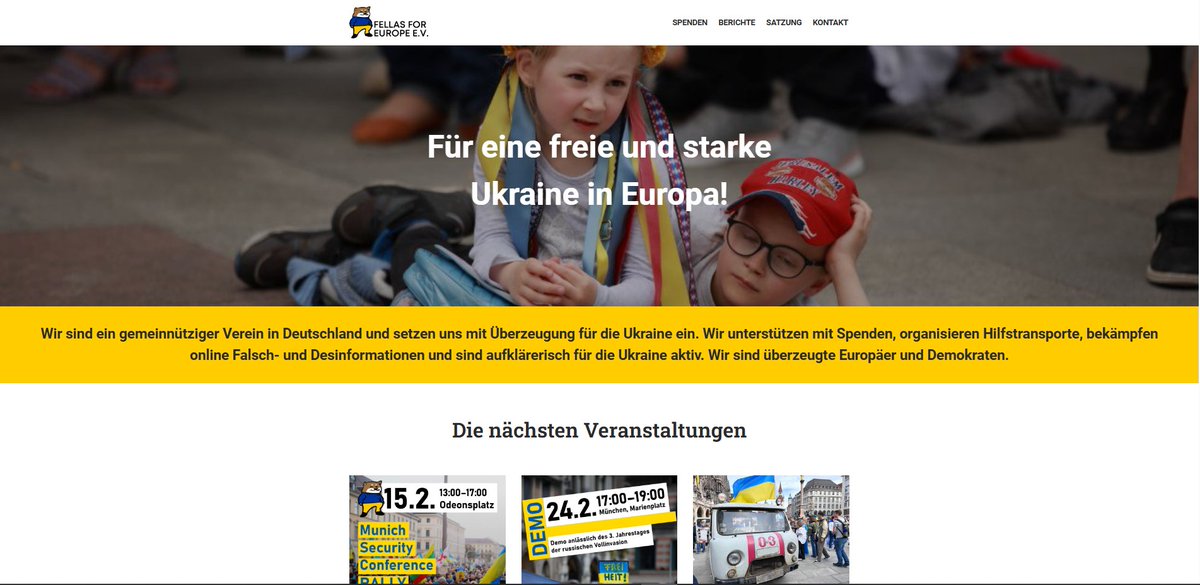 BrainIsaTool #StandWithUkraine 🇦🇹🤝🇺🇦🤝🇪🇺 (@brainisatool1) on Twitter photo <a href="/fellas4europe/">Fellas for Europe e.V.</a> Extremely comitted German <a href="/Official_NAFO/">North Atlantic Fella Organization</a> community doing with multiple on- and offline projects to support civilians in <a href="/Ukraine/">Ukraine / Україна</a> and support truth against ruZZian disinformation.
fellas4europe.org
paypal.me/fellas4europe <a href="/fellas4europe/">Fellas for Europe e.V.</a> Extremely comitted German <a href="/Official_NAFO/">North Atlantic Fella Organization</a> community doing with multiple on- and offline projects to support civilians in <a href="/Ukraine/">Ukraine / Україна</a> and support truth against ruZZian disinformation.
fellas4europe.org
paypal.me/fellas4europe