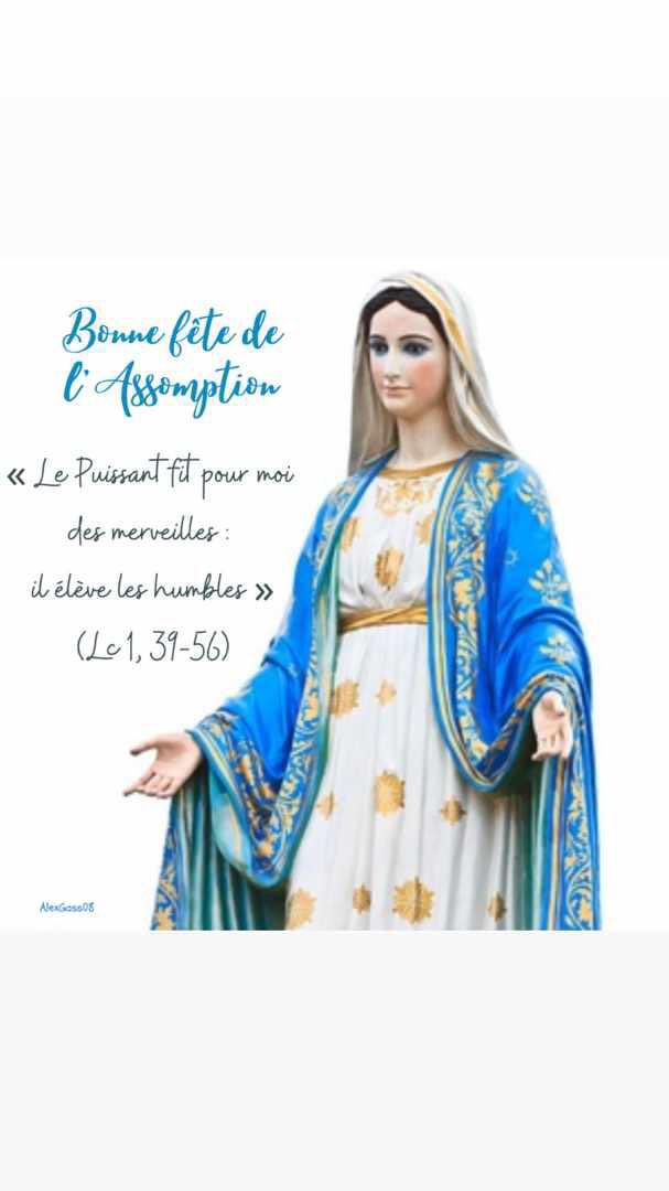 Bonne fête de l’Assomption à tous! 
#Assomption #Magnificat