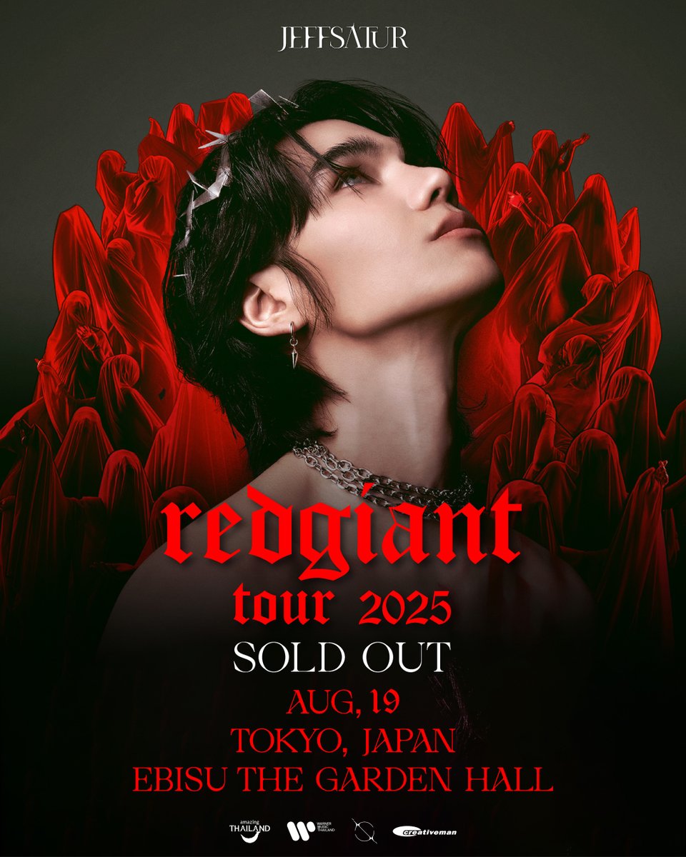 【Jeff Satur】
初の日本公演にペアでご招待✨

ソールドアウトとなった単独公演のペアチケット（SILVERチケット）を2組（計4名様分）にプレゼント！

▼応募はコチラ
🎫bit.ly/RGTT2

応募受付：8/17(日) 23:59まで
当選者の方には8/18(月)中にメールにてご連絡いたします（ランダム抽選）