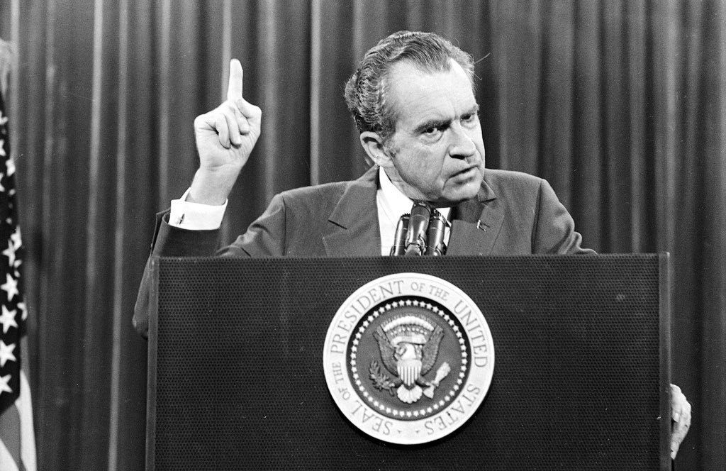 August 15, 1971. One of the darkest days in American history.

The «Nixon Shock» ended dollar-gold convertibility, dismantling the Bretton Woods System.

An era of inflationary spending began: since then the purchasing power of citizens has eroded and public debt has skyrocketed.