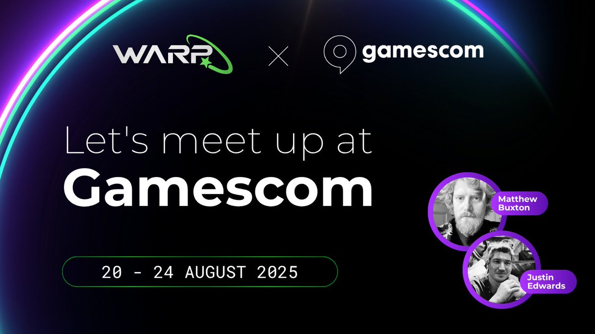 We’re heading to <a href="/gamescom/">gamescom</a>!🎮

Our CPO Justin <a href="/Verse__Digital/">Verse Digital</a> and CEO Matt <a href="/BuxtonMatthew/">💫Matthew Buxton</a> will be there, ready to connect with game developers, partners, and everyone passionate about the future of Web3 gaming.  

Want to chat about publishing, development, or just say hi?