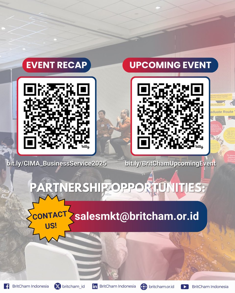 On Wednesday, 13 August 2025, BritCham Indonesia, in collaboration with CIMA, hosted Building Resilience: Strategic Risk Management in a Transforming Business Landscape. 

Full Post — linkedin.com/posts/britcham…