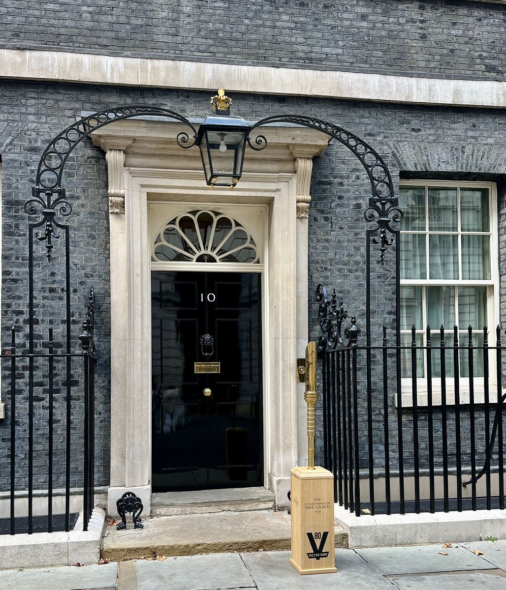 Our Torch for Peace at 10 Downing Street for #VJDay80