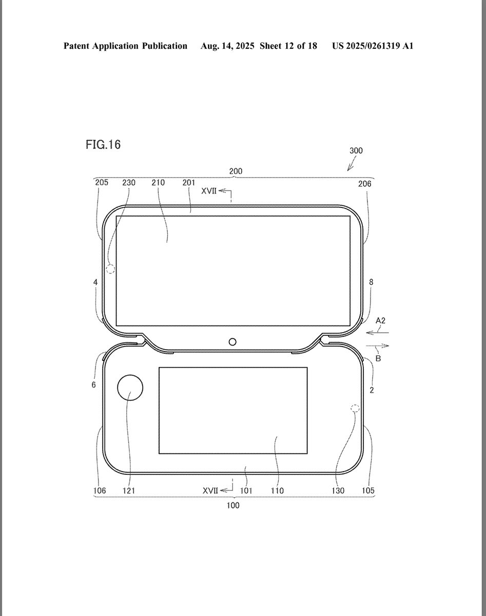 Switch2Stock's tweet photo. Switch 2 Second Screen patent from Nintendo
USPTO https://t.co/YyL88odxun