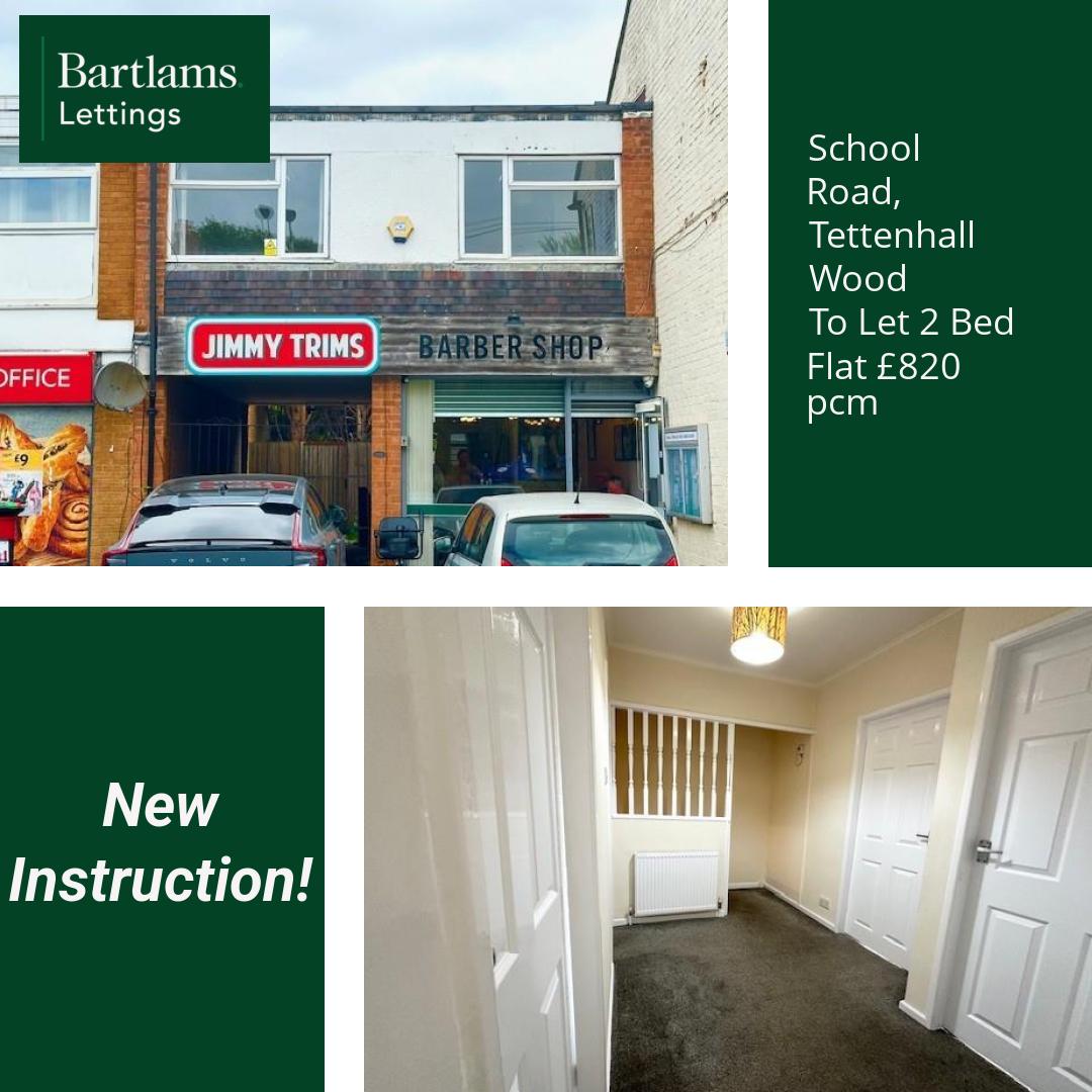 ⭐ NEW INSTRUCTION ⭐

🏠 To Let 2 Bed Flat £820 pcm

Contact Us for more details:
📞 Tel: 01902 933944
📩 Email: admin@bartlamslettings.co.uk

For a full set of photographs, please visit our website at bartlamslettings.co.uk

#propertywolverhampton...