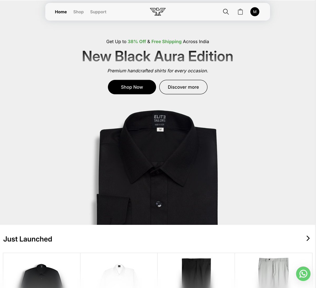 msingh_2000's tweet photo. Day 8 of building my clothing brand.

I’m excited to share the new landing page banner I designed for our website.

What do you think of the Black Aura Edition?

#BuildingInPublic #ClothingBrand #WebDesign #MinimalDesign #UIUX  #EcommerceDesign #MadeInIndia #FashionStartup https://t.co/Hsvu2wTddA