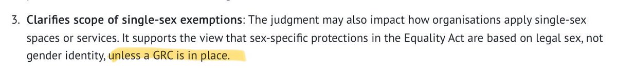 It’s no wonder so many companies and public bodies are tying themselves in knots over the issue of single sex spaces when they are receiving legal advice that is this spectacularly wrong. <a href="/IsntWorkingPod/">ThisIsntWorkingPodcast</a>