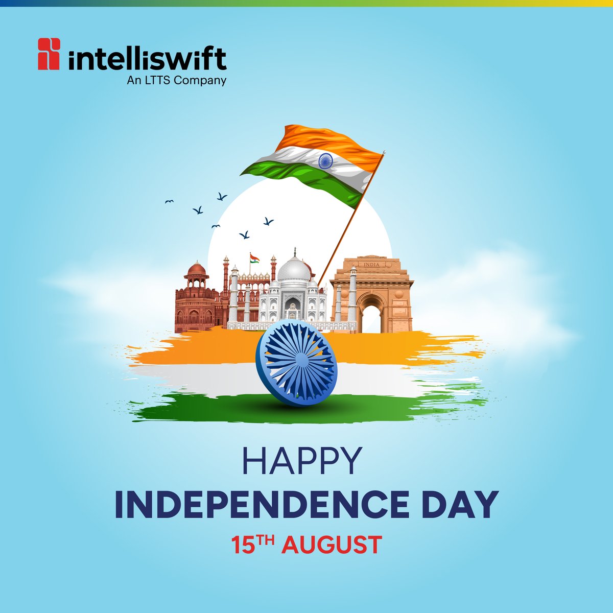 Intelliswift's tweet image. Celebrating the spirit of innovation, unity, and progress this Independence Day 🇮🇳.
Wishing everyone a Happy 79th Independence Day! 📷
#IndependenceDay #IndiaAt79