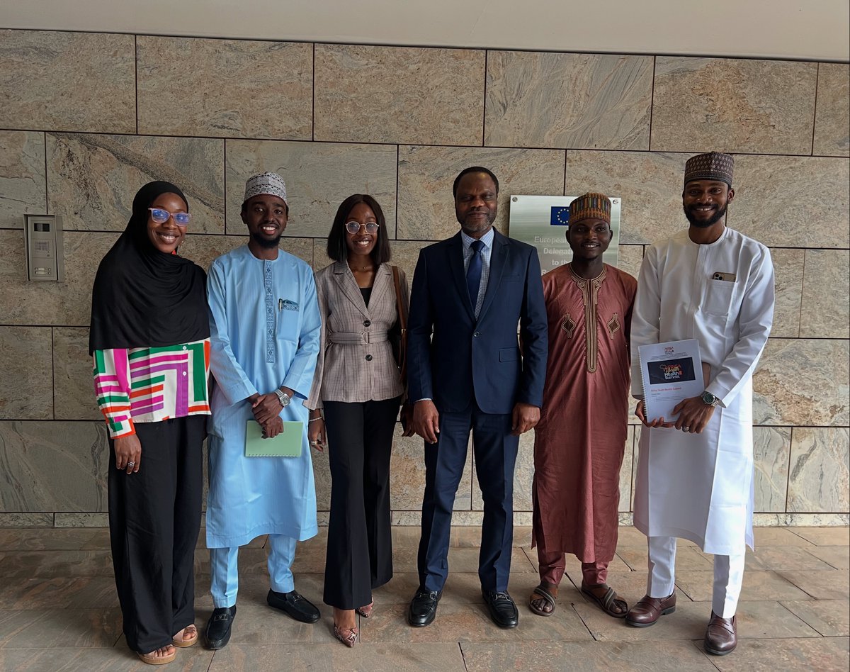 Dr. RA (@rabiuai) on Twitter photo Today, the <a href="/AfricaYouthHS/">Africa Youth Health Summit</a> Organizing Committee met with the European Union Delegation to Federal Republic of Nigeria & ECOWAS @euinnigeria!
We discussed building strong partnerships to advance youth-led health solutions ahead of #AYHS2025. Today, the <a href="/AfricaYouthHS/">Africa Youth Health Summit</a> Organizing Committee met with the European Union Delegation to Federal Republic of Nigeria & ECOWAS @euinnigeria!
We discussed building strong partnerships to advance youth-led health solutions ahead of #AYHS2025.