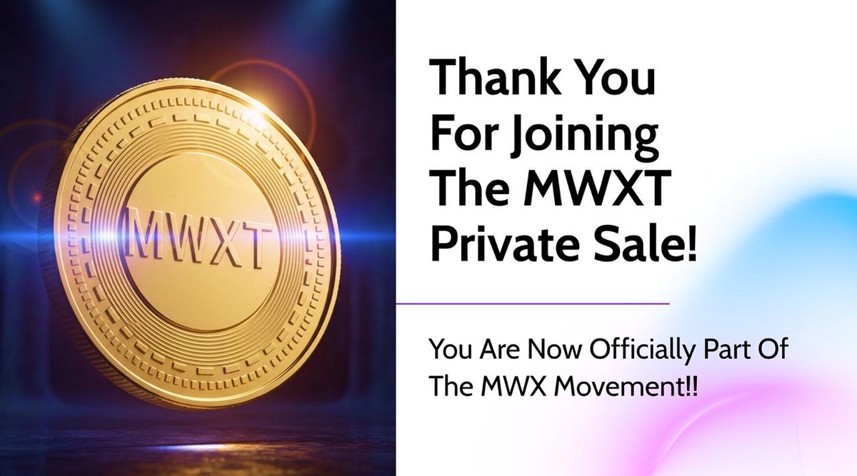 DEM9x_'s tweet photo. Soon everyone will ask “How do I join?”… after it’s x100 📈 @mwx_ai 
#MWX #presale #Web3 #AI #TGE #IEO #IDO #ICO 
#BuildOnBase #PrivateSale #Base https://t.co/PEMztiUXjX