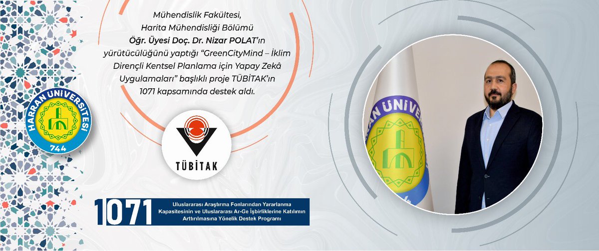 Üniversitemiz, şehirlerin iklim değişikliğine karşı daha dirençli hale getirilmesini hedefleyen yenilikçi bir uluslararası Ar-Ge projesine imza atıyor. 

Yürütücülüğünü Doç. Dr. Nizar Polat’ın üstlendiği “GreenCityMind – İklim Dirençli Kentsel Planlama için Yapay Zekâ