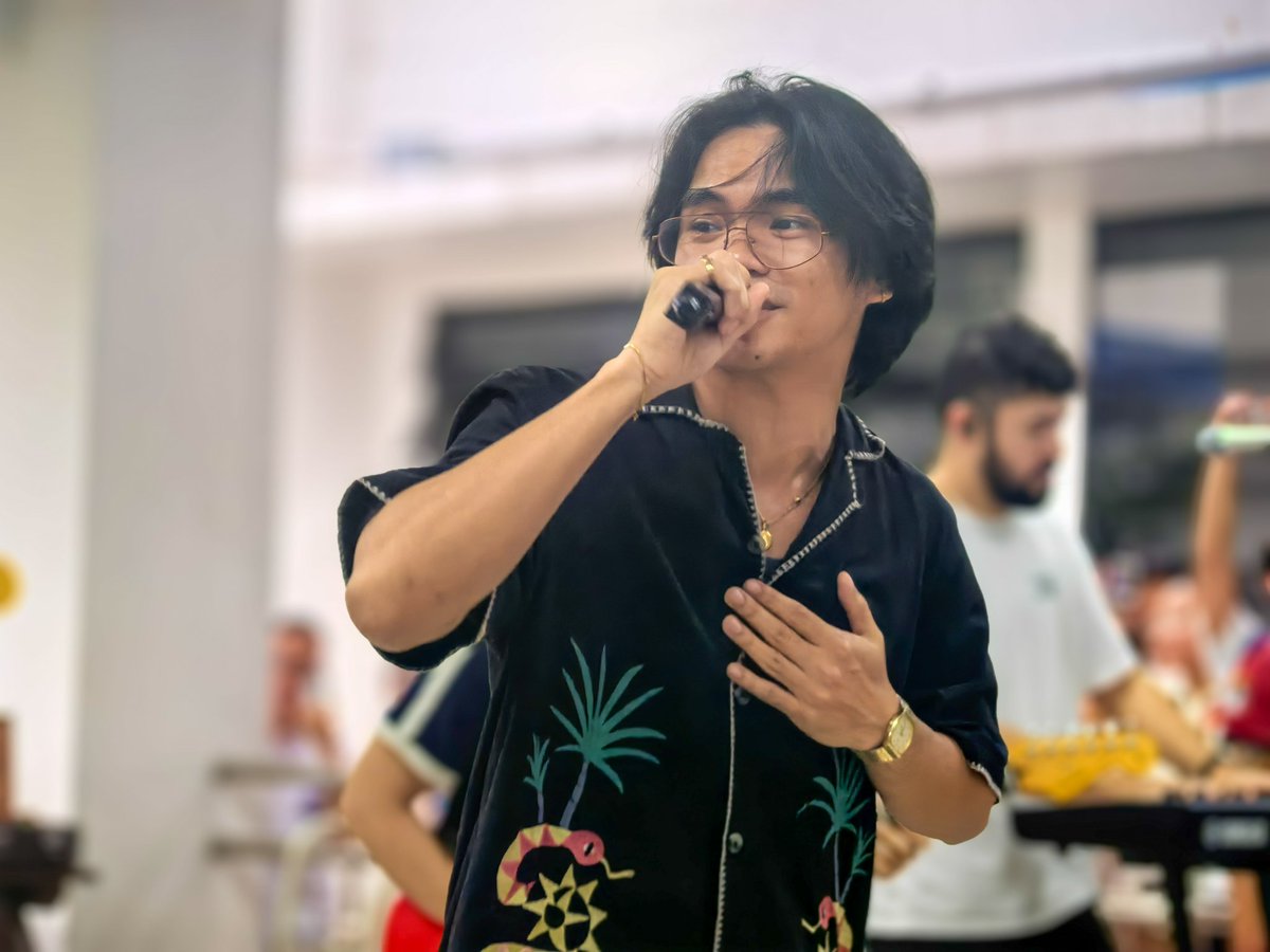 scischo's tweet photo. HAPPENING NOW: Lola Amour performs hit songs "Fallen" and "Dance with My Mistakes" live at the PSHS–MC front lobby. https://t.co/cnGDythk6c