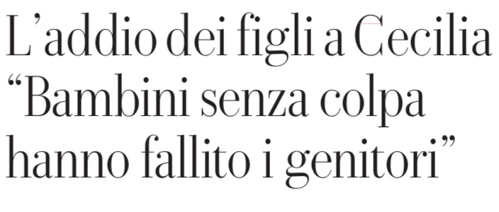 Non sono del tutto d’accordo. Basta con la deresponsabilizzazione. La
legge tutela i minorenni ma chi uccide si deve prendere la responsabilità, a qualunque età lo faccia. Tutti sappiamo le regole minime del vivere civile.