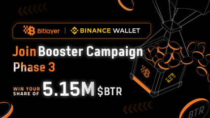 Bitlayer BitVM (@bitlayerlabs) on Twitter photo Who’s ready for Booster Campaign PHASE 3 with <a href="/BinanceWallet/">Binance Wallet</a>? 🙌
5.15M $BTR up for grabs from Aug 15, 9:00 UTC – Aug 29, 9:00 UTC
✅ Eligible if you hold 61+ Binance Alpha Points
Deposit YBTC.B in #Plume DeFi Vault
🔸Deposit any amount to share 1.2M BTR among 30K users Who’s ready for Booster Campaign PHASE 3 with <a href="/BinanceWallet/">Binance Wallet</a>? 🙌
5.15M $BTR up for grabs from Aug 15, 9:00 UTC – Aug 29, 9:00 UTC
✅ Eligible if you hold 61+ Binance Alpha Points
Deposit YBTC.B in #Plume DeFi Vault
🔸Deposit any amount to share 1.2M BTR among 30K users