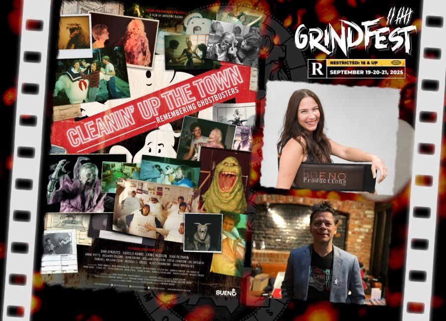 DirtInTheGate's tweet photo. ☎️ Who ya gonna call? We're delighted to announce duo Claire Bueno and Anthony Bueno will be attending GRINDFEST this year promoting their fantastic documented work around #GHOSTBUSTERS! Drop by the @regentcentre and say hi! 👋 https://t.co/m5UVfnwSt2
