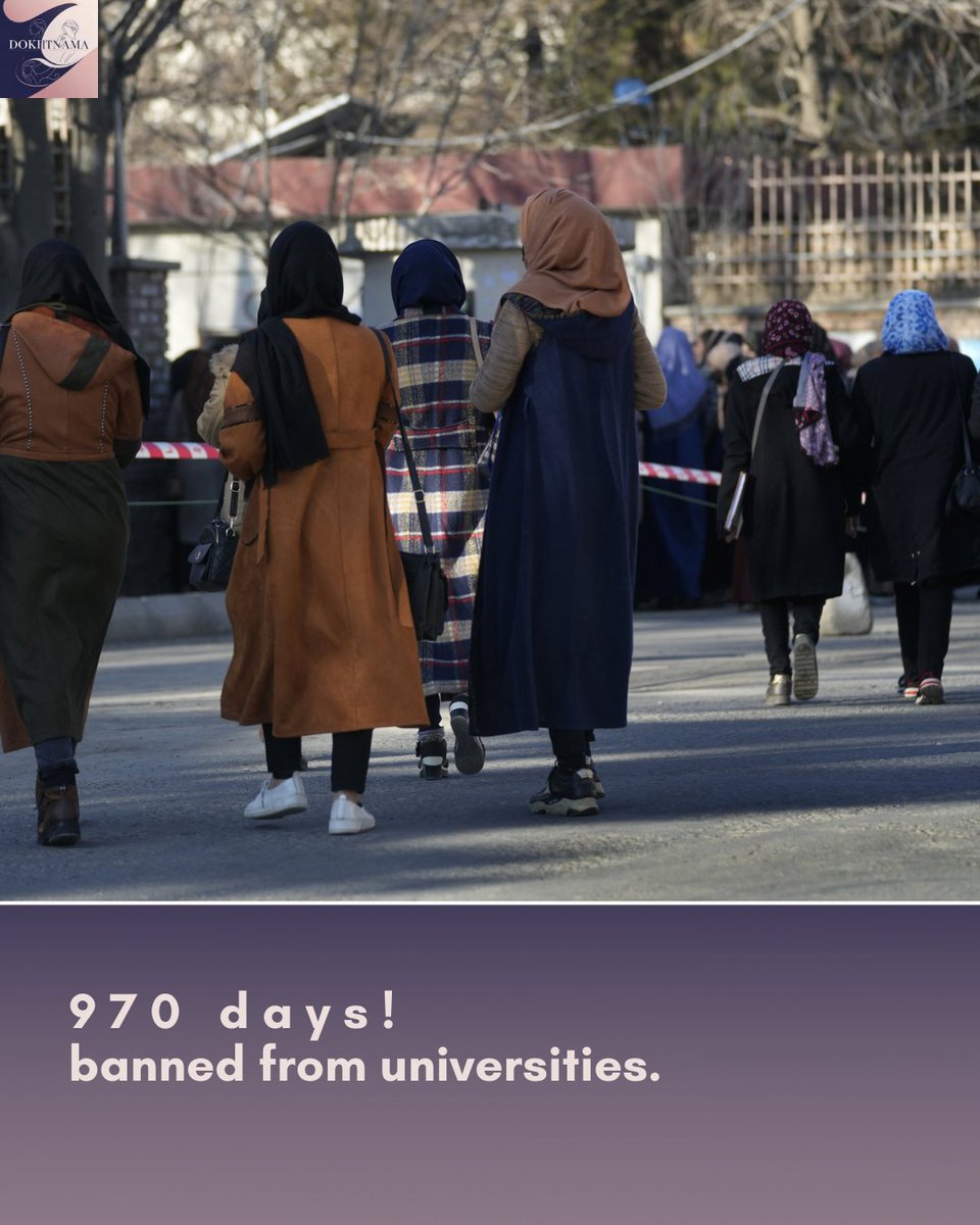 DokhtNama's tweet photo. 4 years without school. 4 years without work. 4 years without freedom. Afghan women’s courage endures, but the world must see, remember, and act.  #AfghanWomen #StandWithAfghanWomen #WomenLifeFreedom https://t.co/CH6H3yRfnf